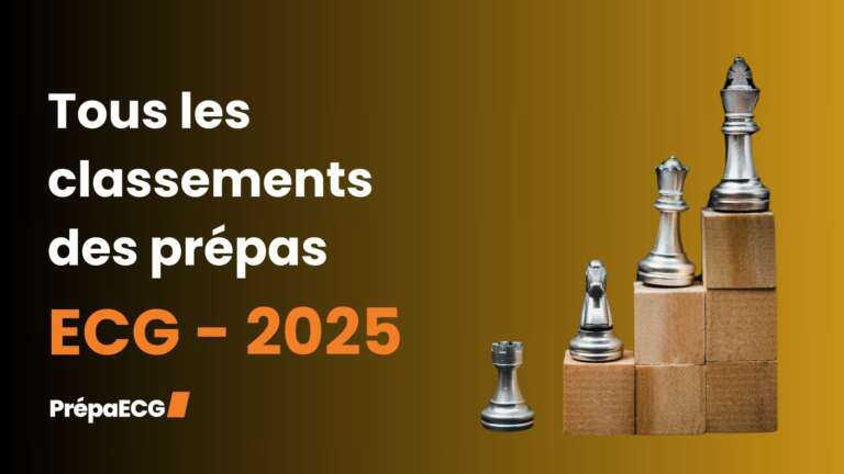 Le classement des prépas ECG 2025 par cible et par filière