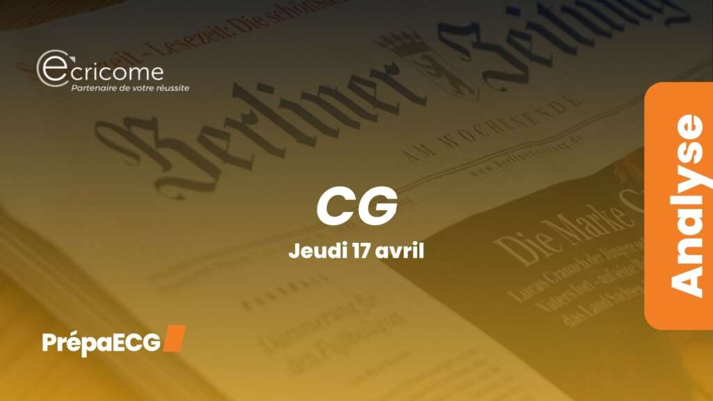 Culture générale ECRICOME 2025 – Analyse du sujet