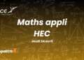 Maths appliquées HEC BCE 2025 - Sujet