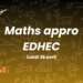 Maths approfondies EDHEC BCE 2025 - Sujet