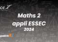 Maths 2 appliquées ESSEC - Sujet 2024