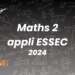 Maths 2 appliquées ESSEC - Sujet 2024