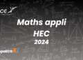 Maths appliquées HEC - Sujet 2024