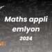 Maths appliquées emlyon - Sujet 2024
