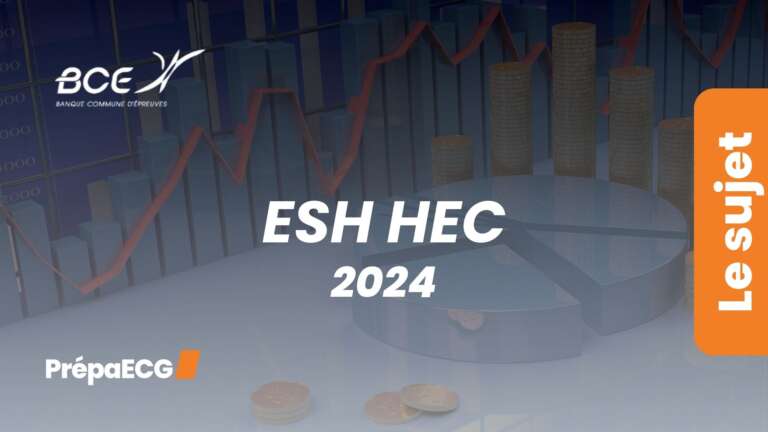 ESH HEC – Sujet 2024