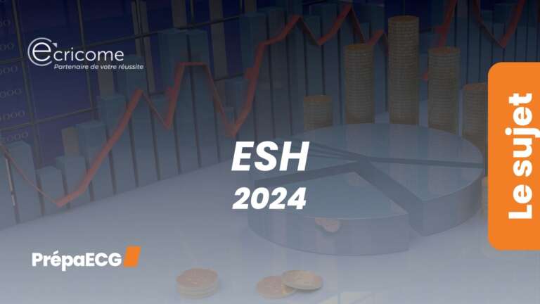 ESH ECRICOME – Sujets 2024