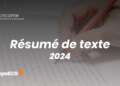 Résumé de texte ECRICOME - Sujets 2024