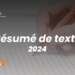 Résumé de texte ECRICOME - Sujets 2024