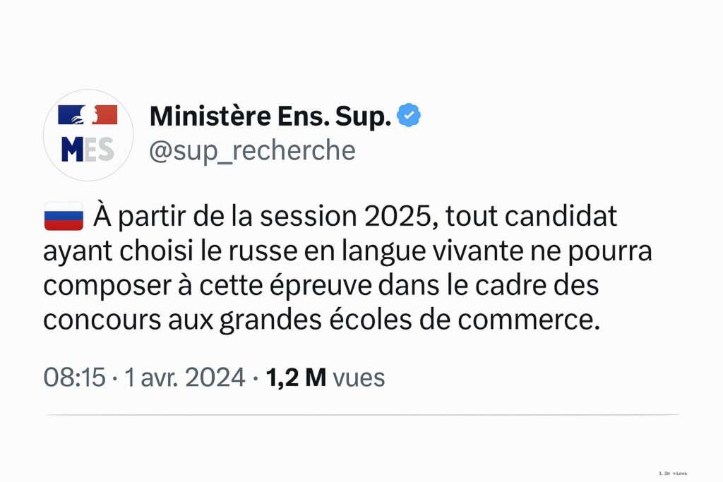 Zéro d&rsquo;office pour les candidats ayant choisi le russe : une mesure « cohérente avec les valeurs républicaines »
