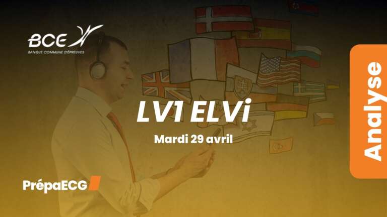 LV1 allemand ELVi 2025 – Analyse du sujet
