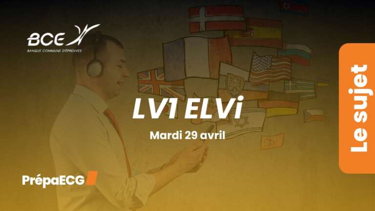 Sujet de LV1 espagnol ELVi 2025