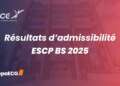 Résultats d'admissibilité ESCP BS 2025