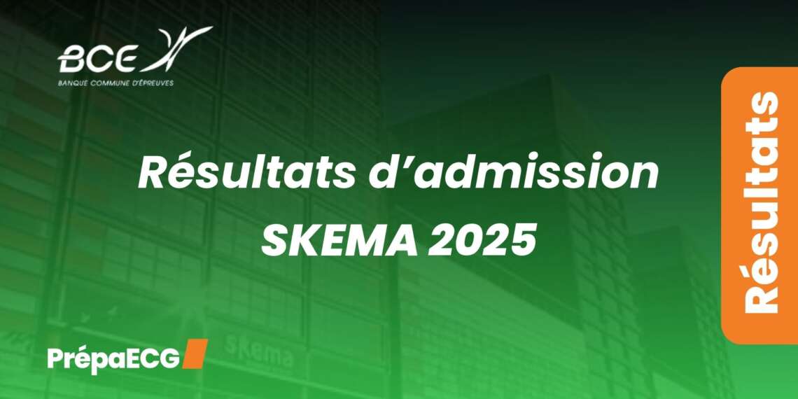 Résultats admission SKEMA 2025