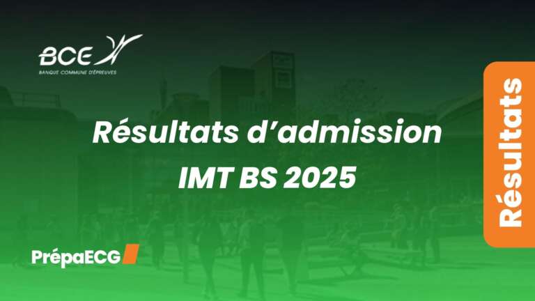 Résultats d&rsquo;admission IMT BS 2025