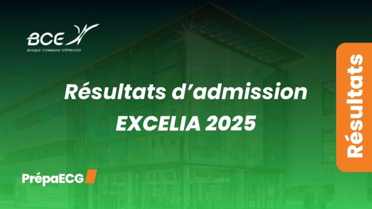 Résultats d&rsquo;admission EXCELIA 2025