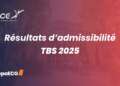 Résultats d'admissibilité TBS 2025