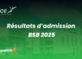 Résultats d'admission BSB 2025