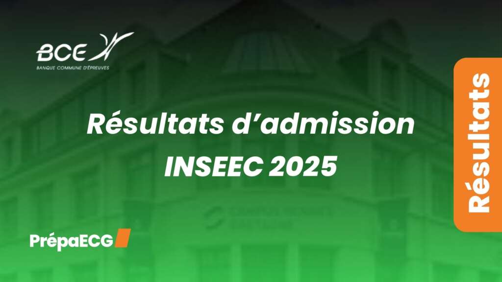 Résultats d&rsquo;admission INSEEC 2025