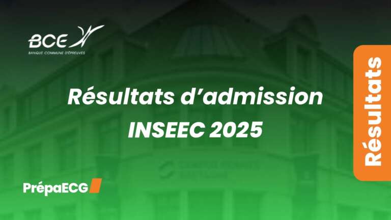 Résultats d&rsquo;admission INSEEC 2025