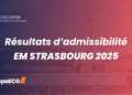 Résultats d'admissibilité EM Strasbourg 2025