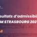 Résultats d'admissibilité EM Strasbourg 2025