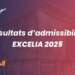 Résultats d'admissibilité EXCELIA 2025