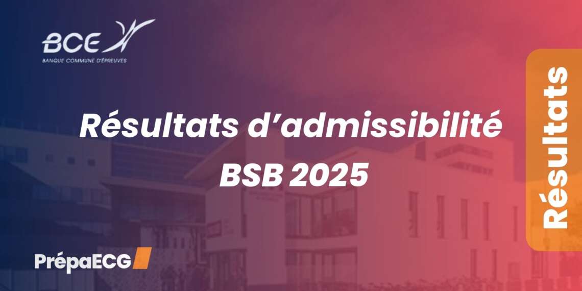 Résultats d'admissibilité BSB 2025