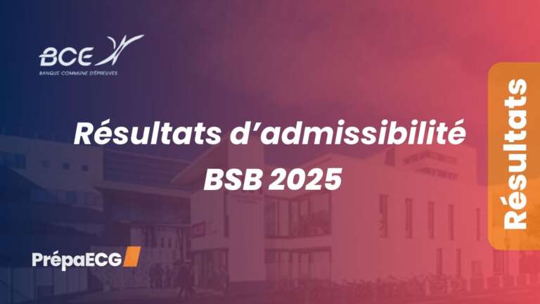 Résultats d&rsquo;admissibilité BSB 2025