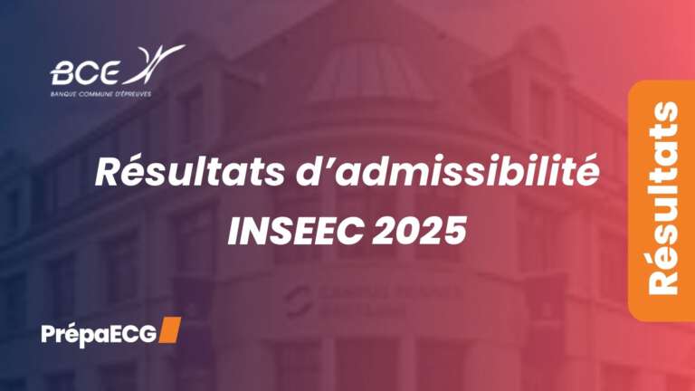 Résultats d&rsquo;admissibilité INSEEC 2025