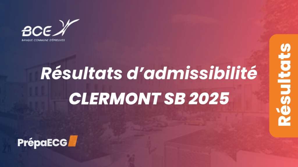 Résultats d&rsquo;admissibilité CLERMONT SB 2025
