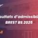 Résultats d'admissibilité Brest BS 2025