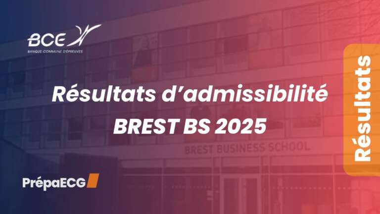 Résultats d&rsquo;admissibilité de Brest BS 2025