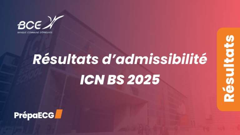 Résultats d&rsquo;admissibilité ICN 2025