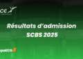 Résultats admission SCBS 2025