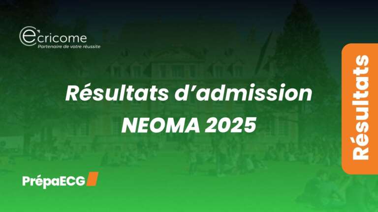Résultats d&rsquo;admission de Neoma 2025