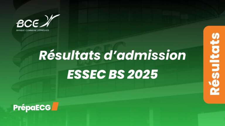 Résultats d’admission ESSEC 2025