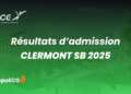 Résultats d'admission Clermont SB 2025