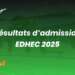 Résultats d’admission EDHEC 2025
