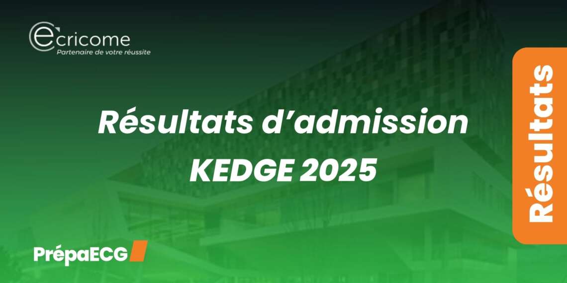 Résultats d'admission de KEDGE 2025